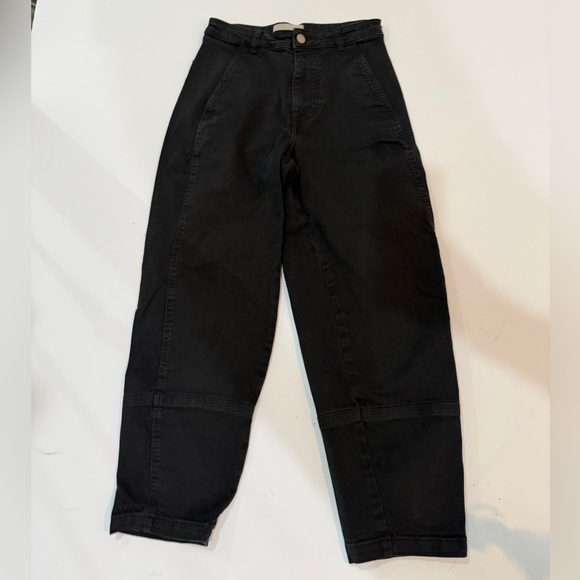 Everlane Women’s Barrel Jeans Black Size 0 - Picture 2 of 4